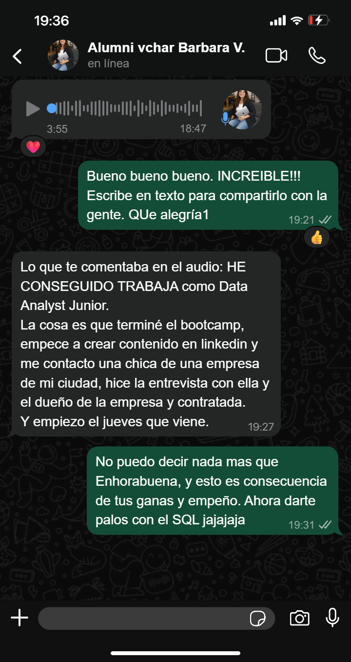 Testimonio alumno