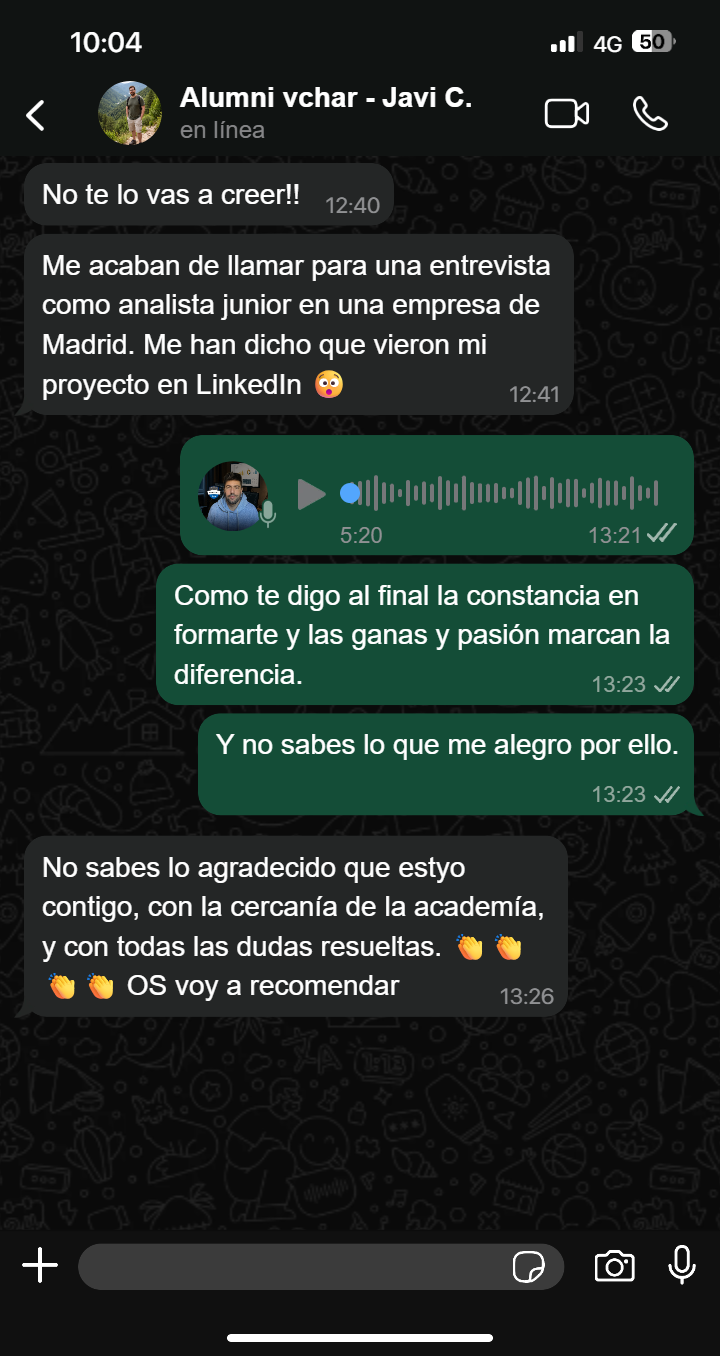 Testimonio alumno
